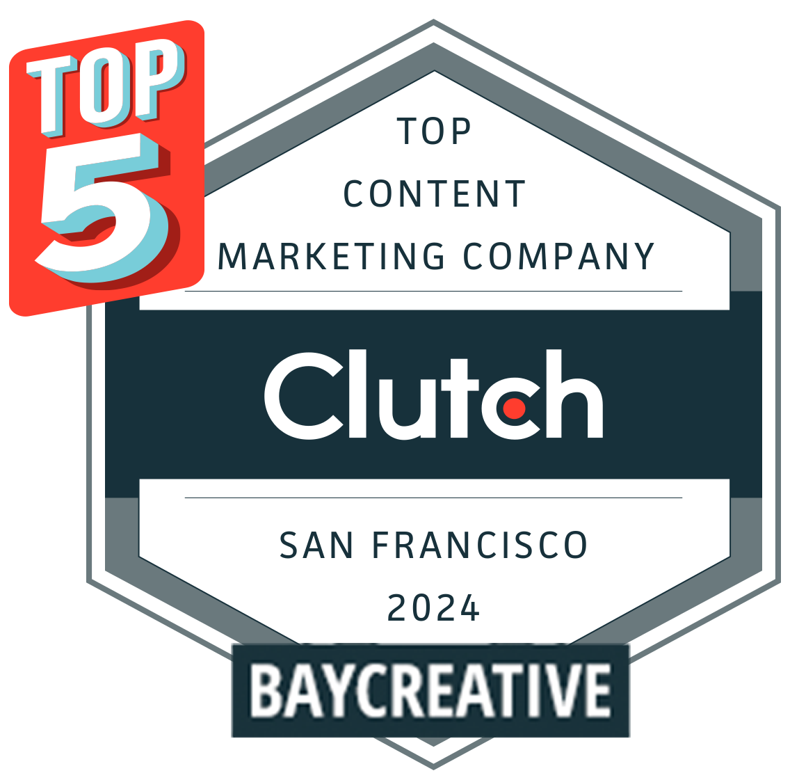 Top 5 B2B Marketing Agency Award